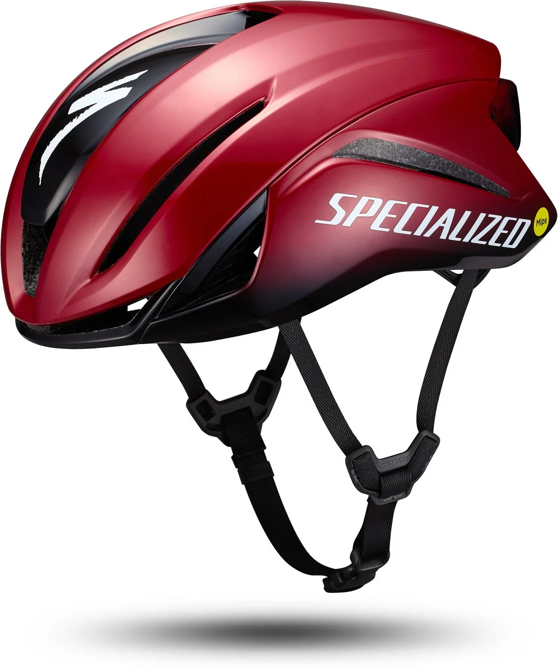 赤と黒のSPECIALIZED製自転車ヘルメット