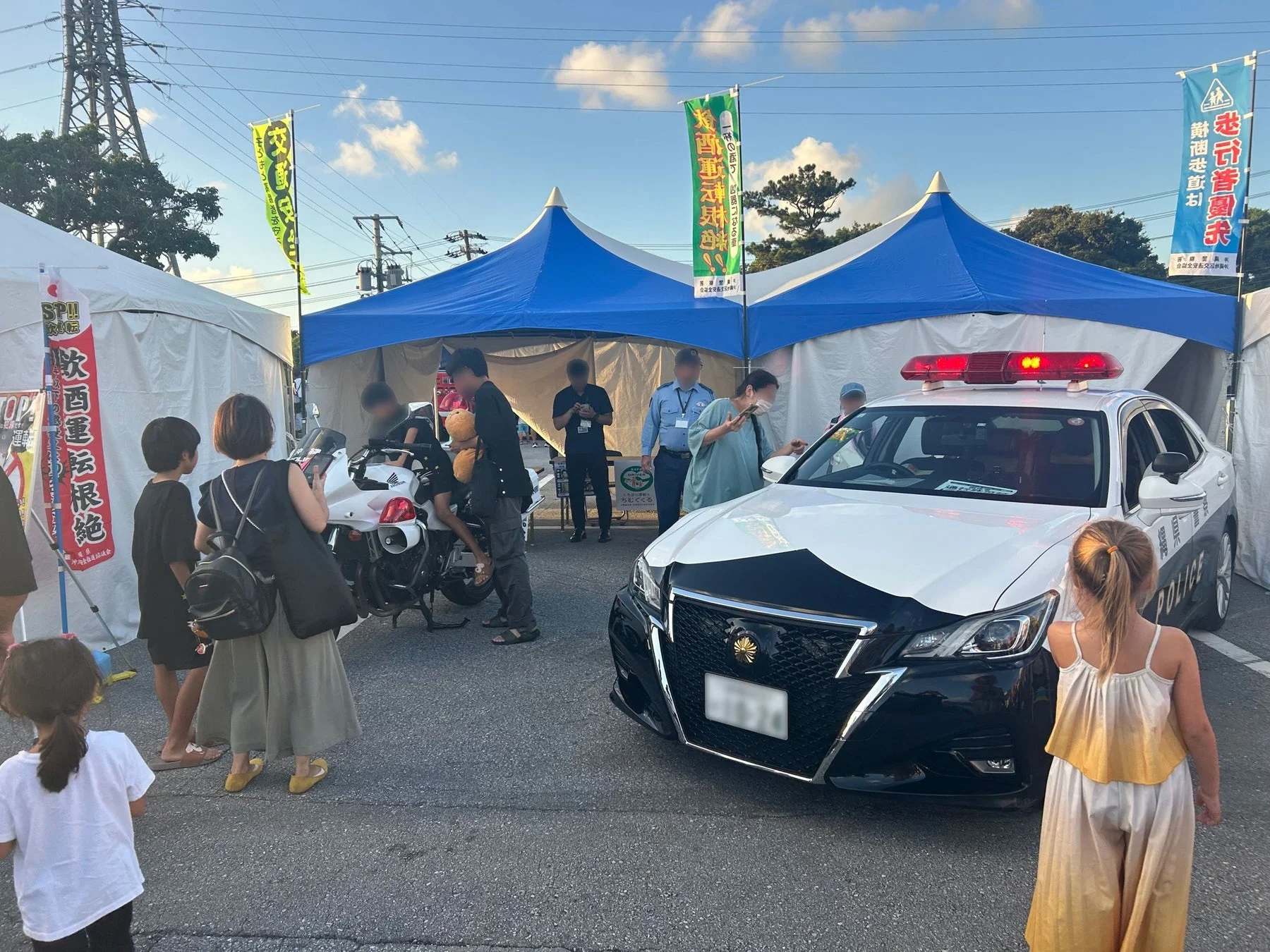 JAFの子ども安全免許証発行ブース