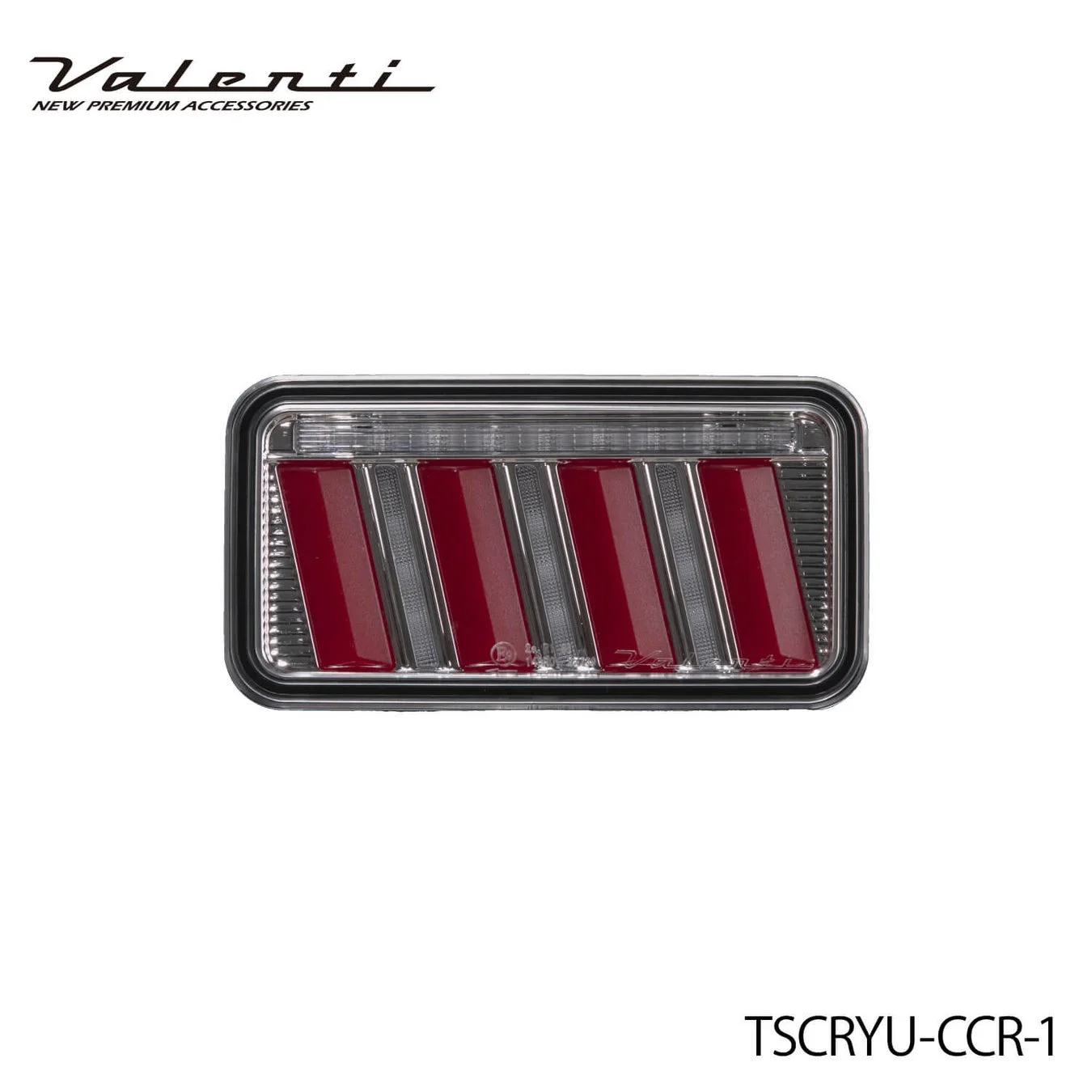 Valenti ジュエルLEDテールランプULTRA クリアレンズ/クローム/レッドバー