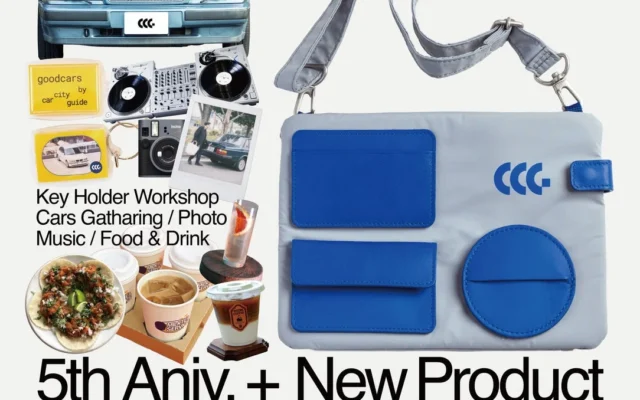クルマ好きが集う5周年記念イベント「New Product Launch Party」開催！新作サコッシュやVWゴルフGTI特別展示も