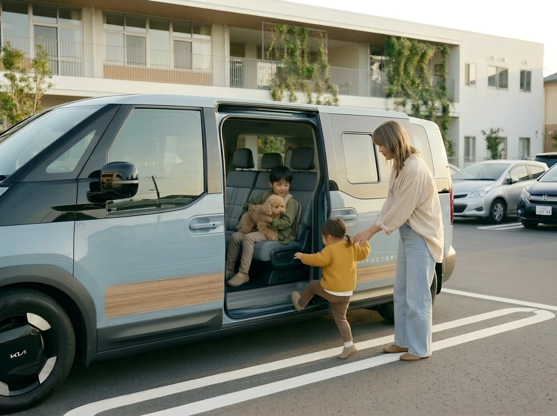 Kia PV5の乗降