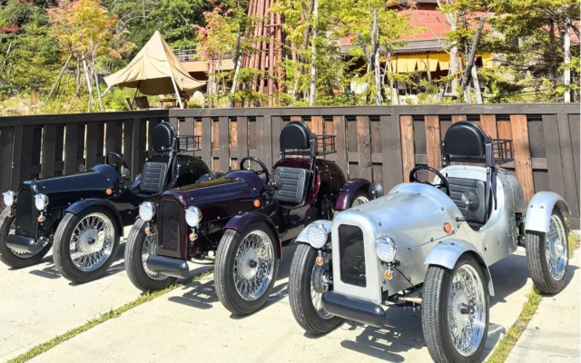 定山渓温泉街に新たな観光体験！ブレイズの四輪電動ミニカー「EVクラシック」が観光レンタカーとして運用開始