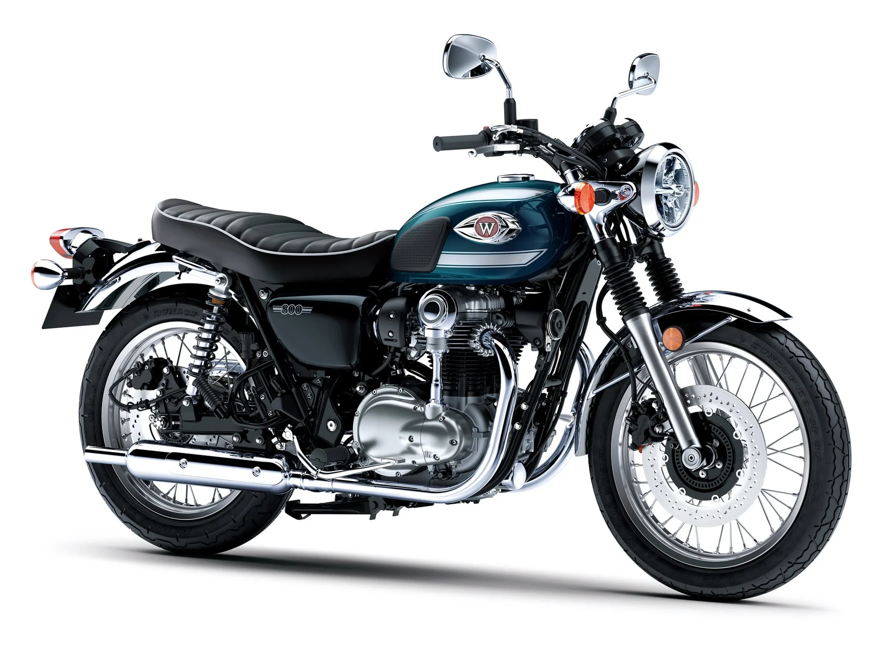 メタリックディープブルーのW800