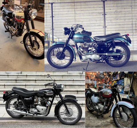 クラシックトライアンフのコラージュ