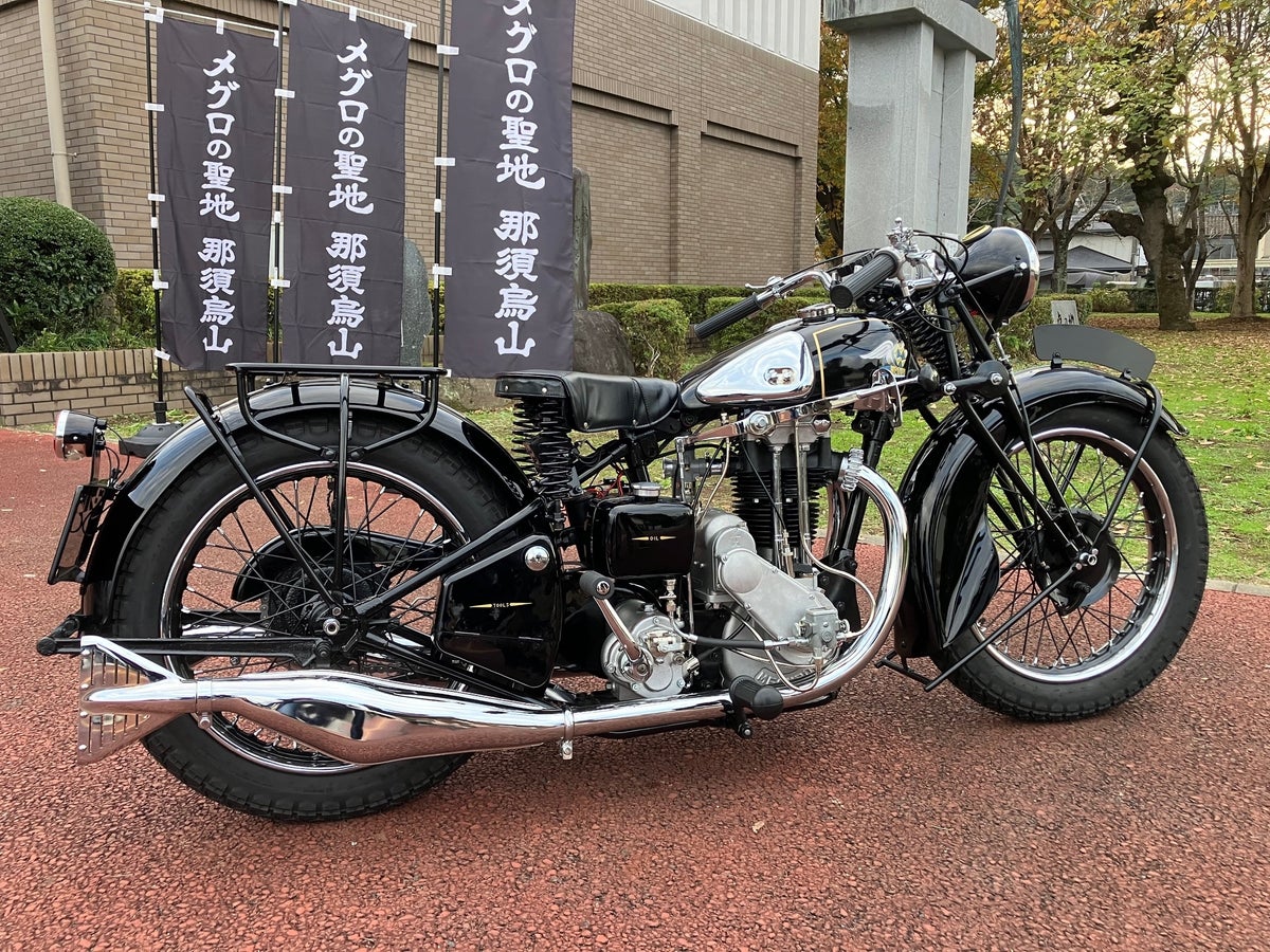 メグロゆかりの地・那須烏山にバイクが集結　「第6回 メグロ・キャノンボール那須烏山」にJAF栃木支部が出展し「子ども安全免許証」を発行
