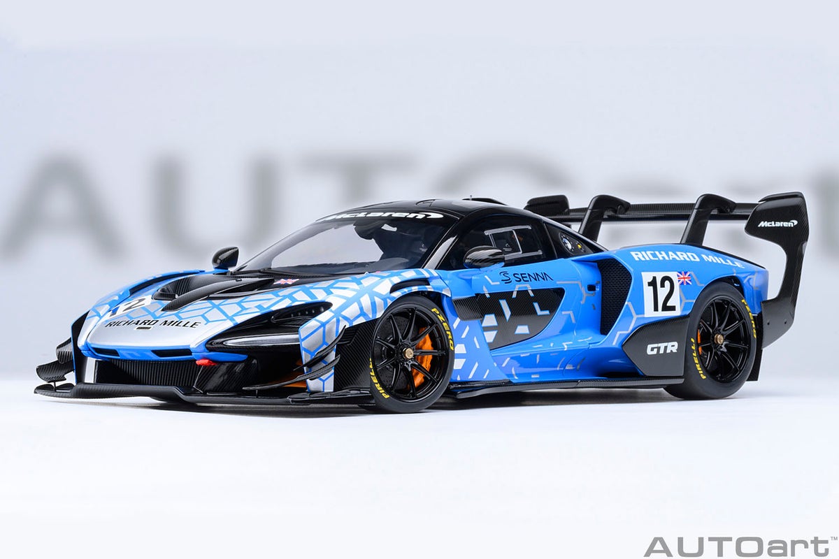伝説のF1ドライバー「アイルトン・セナ」の名を冠したサーキット専用車『マクラーレン セナ GTR』をAUTOart が1/18スケールでモデル化！